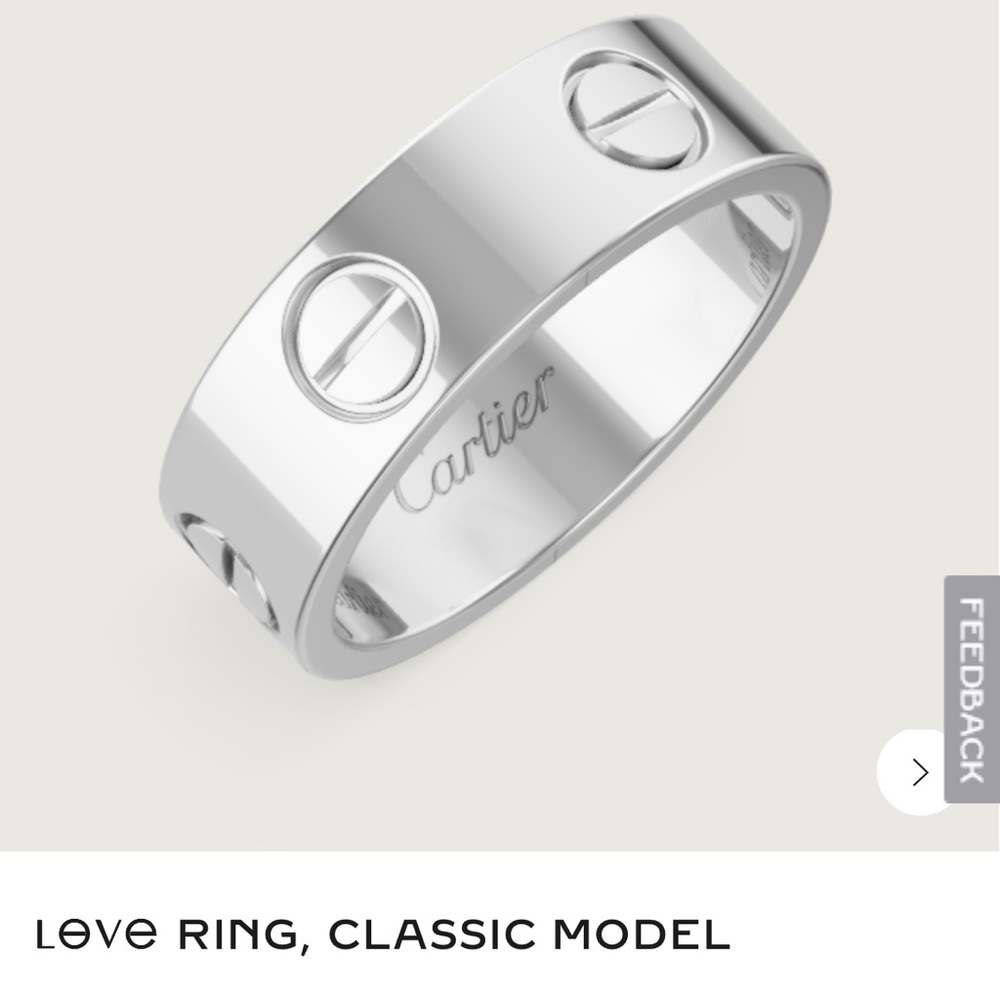 Cartier LOVE Ring White Gold 52 - Picture 7 of 7